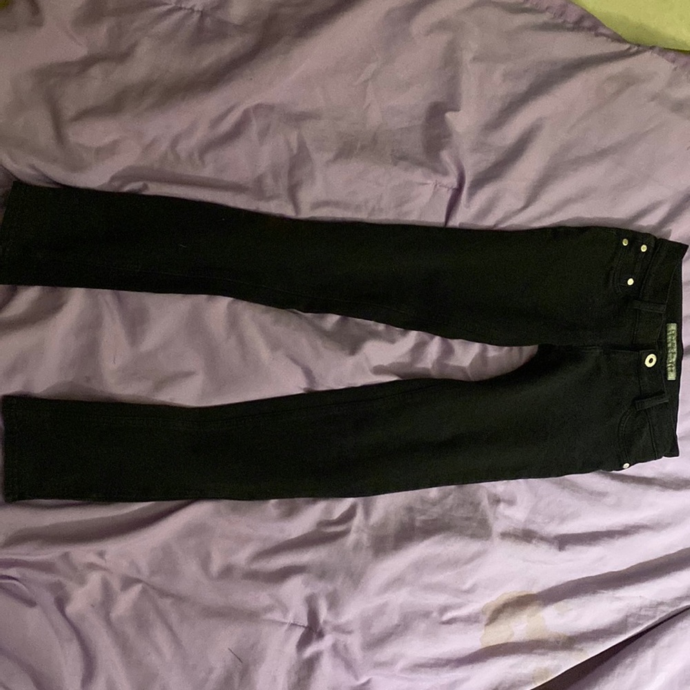 I am selling these black stretchy jeans the brand is vanilla star jeans
